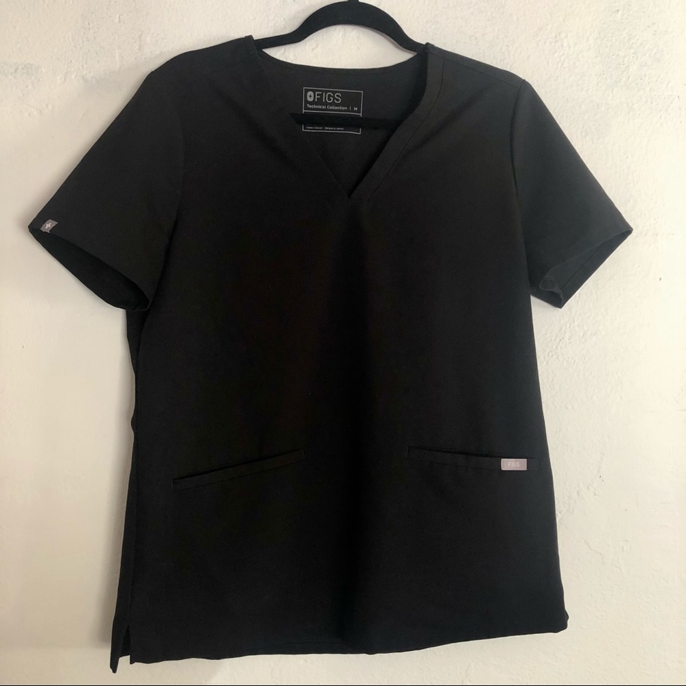 Figs Casma 3 Pocket Scrub Top Size Medium